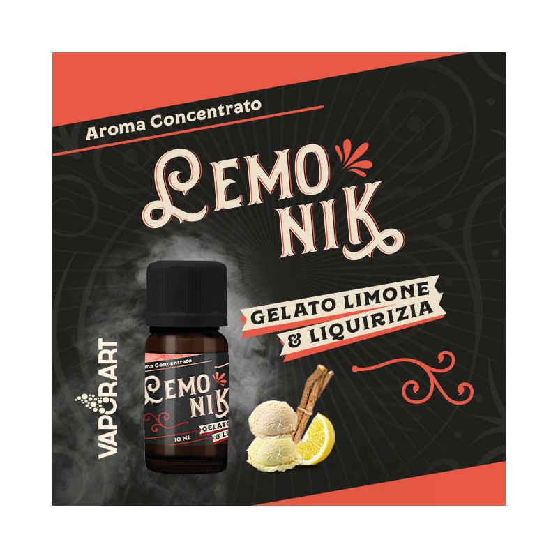 Aroma 10ml Vaporart Lemo Nik Premium Blend - Gelato Limone & Liquirizia