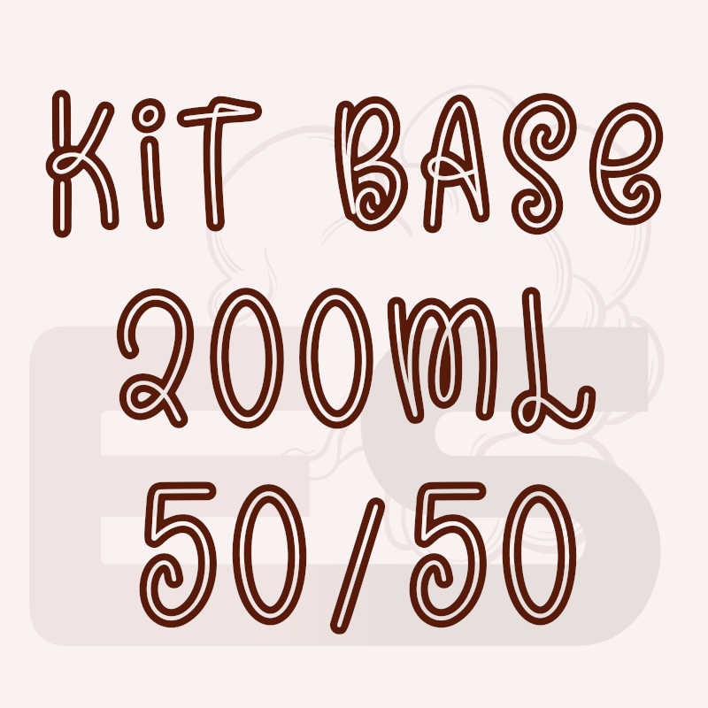 Kit 200ml base per sigaretta elettronica 50/50 con o senza nicotina