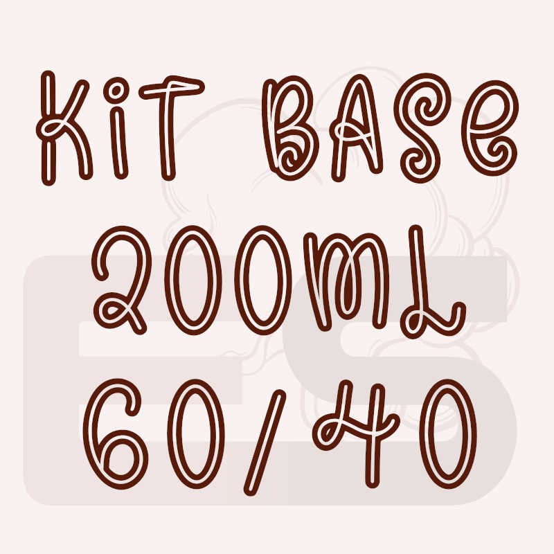Kit 200ml base per sigaretta elettronica 60/40 con o senza nicotina