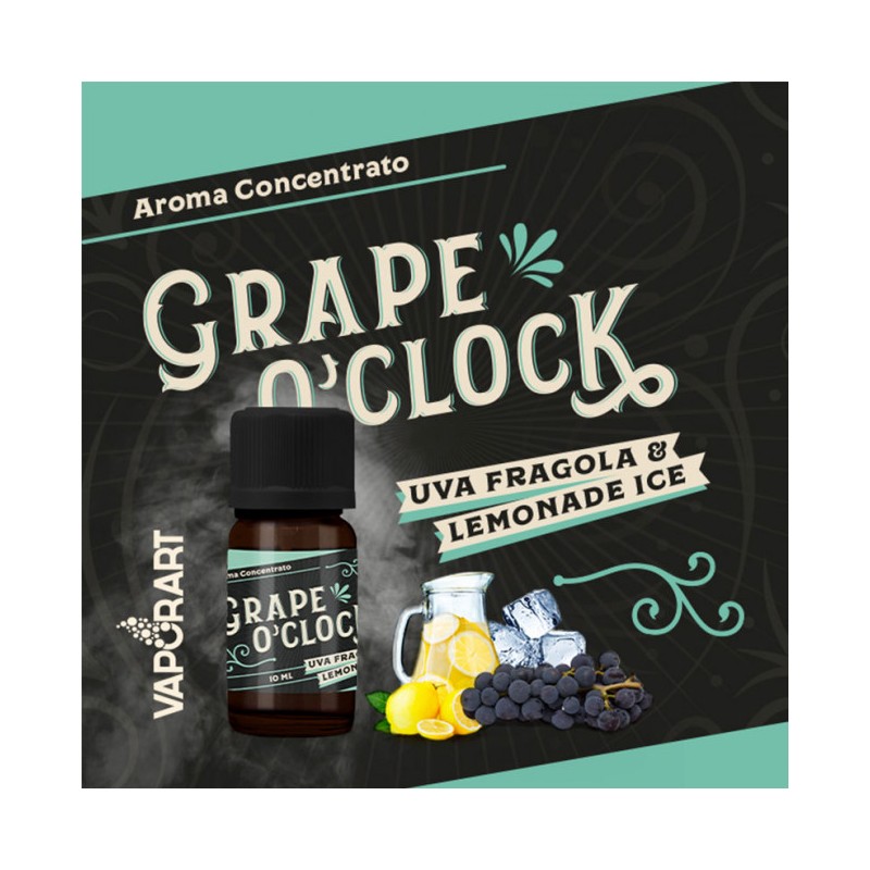 Aroma 10ml Vaporart Grape O'Clock - Premium Blend - Uva Fragola & Lemonade Ice