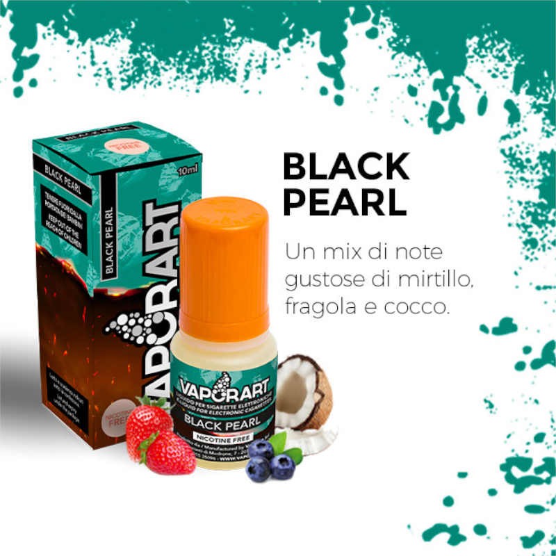 Vaporart Black Pearl - Liquido pronto 10ml per sigarette elettroniche