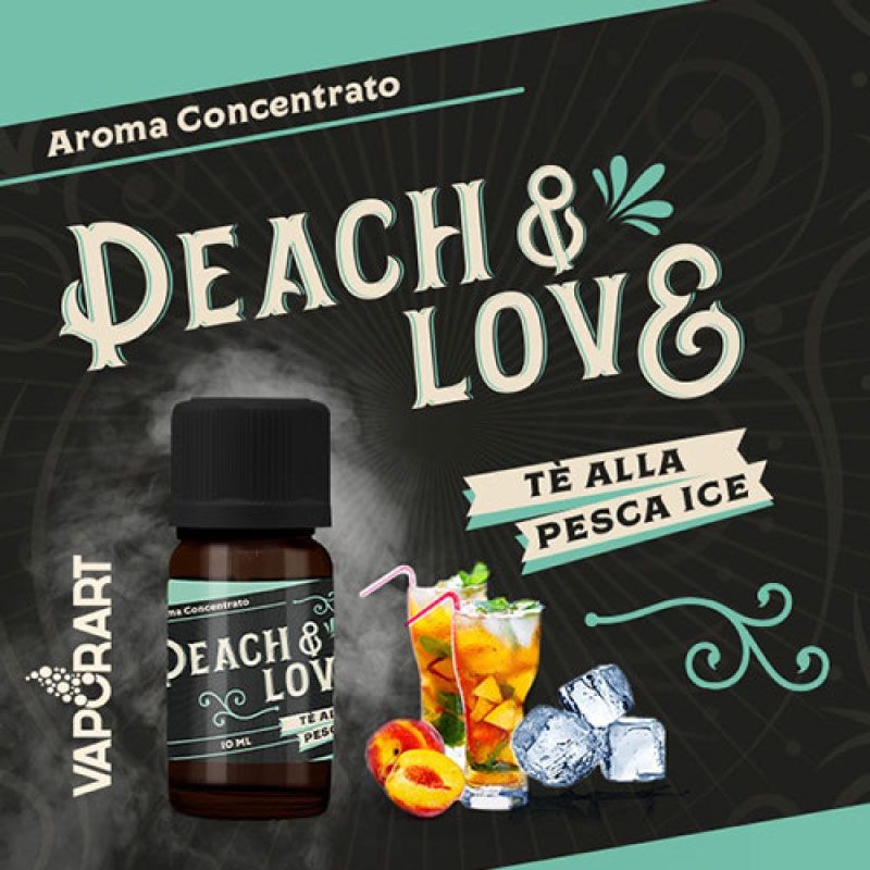 Aroma 10ml Vaporart Peach & Love - Premium Blend - Tè alla pesca Ice