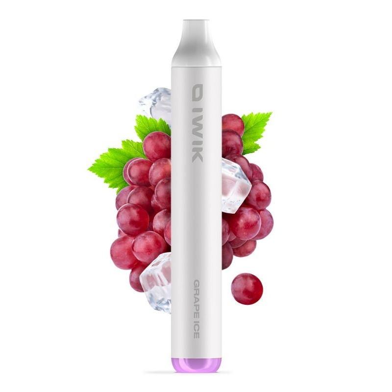 Iwik Grape Ice sigaretta elettronica usa e getta 600 puff - Kiwi Vapor